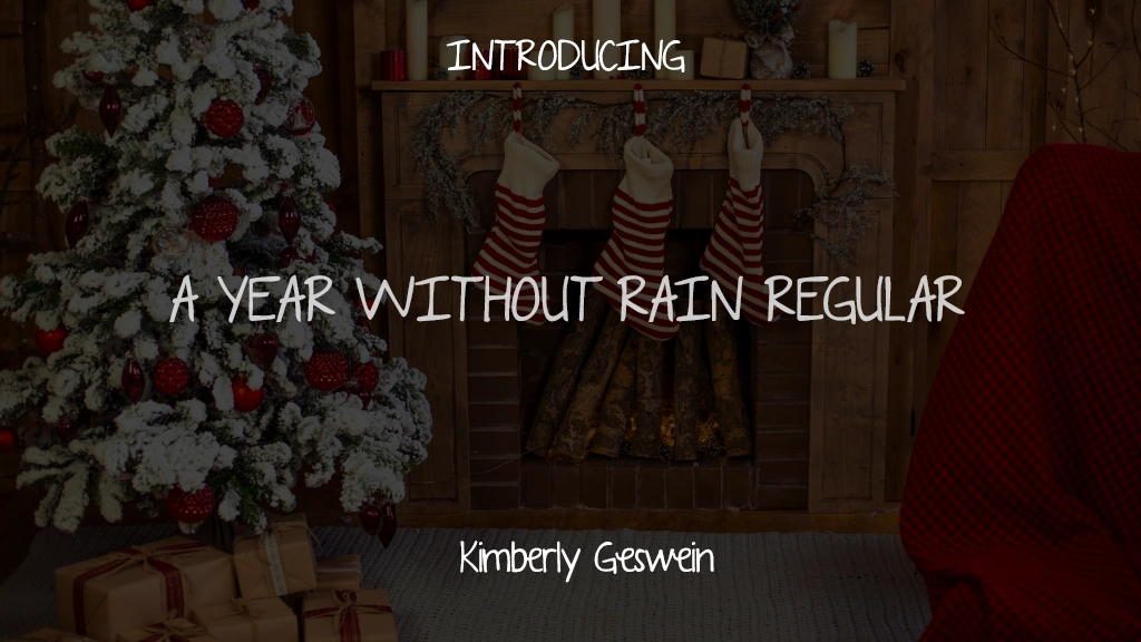 A Year Without Rain Regular Immagini di esempio dei caratteri  1