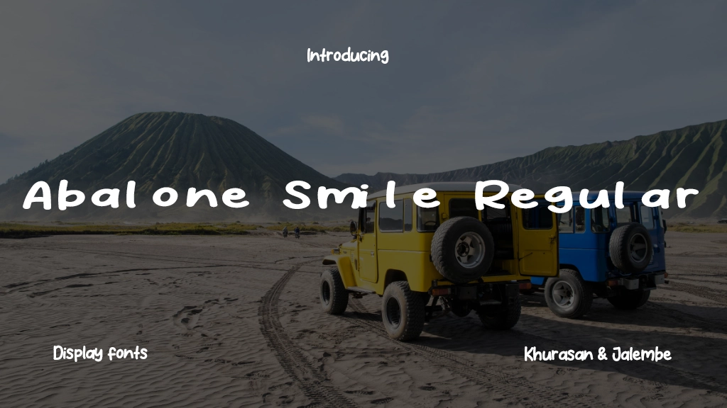 Abalone Smile Regular Font Sample Images  1