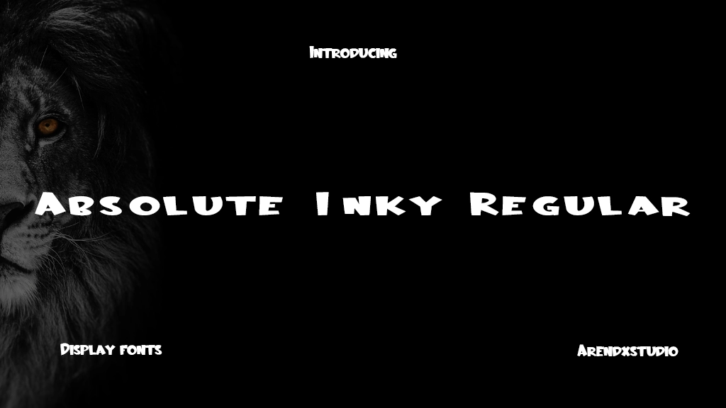Absolute Inky Regular Font Sample Images  1