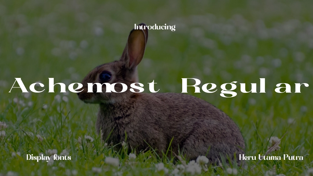 Achemost Regular Font Sample Images  1
