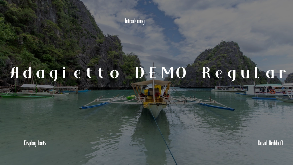 Adagietto DEMO Regular Font Sample Images  1