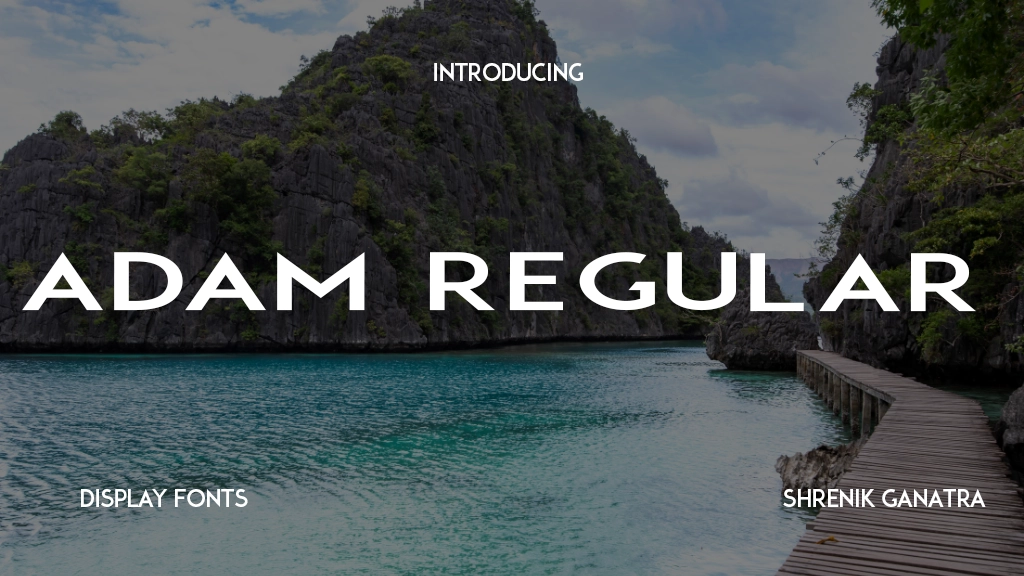 ADAM Regular Imagens de amostra de fonte  1