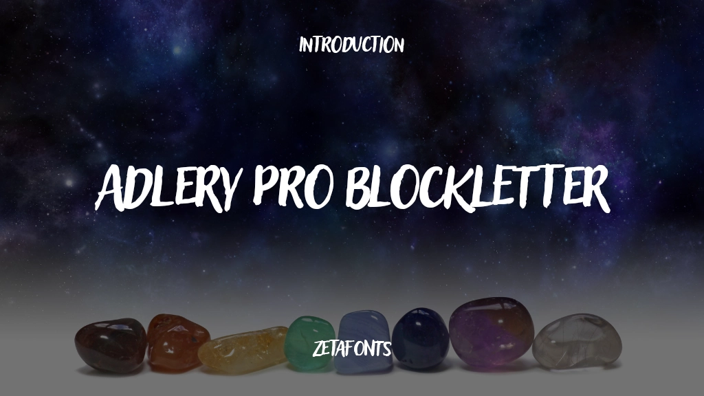 Adlery Pro Blockletter Font Sample Images  1