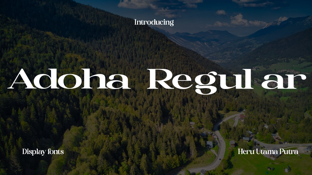 Adoha Regular Font Sample Images  1