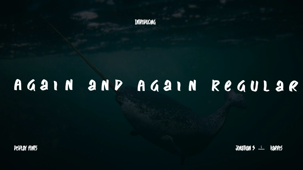 Again and Again Regular Font Sample Images  1