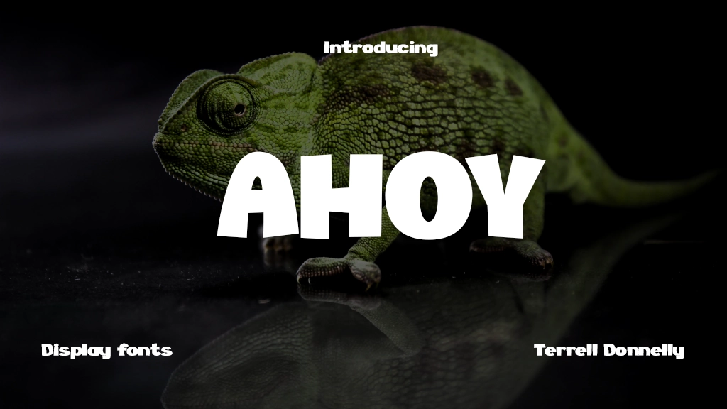 AHOY Regular Immagini di esempio dei caratteri  1