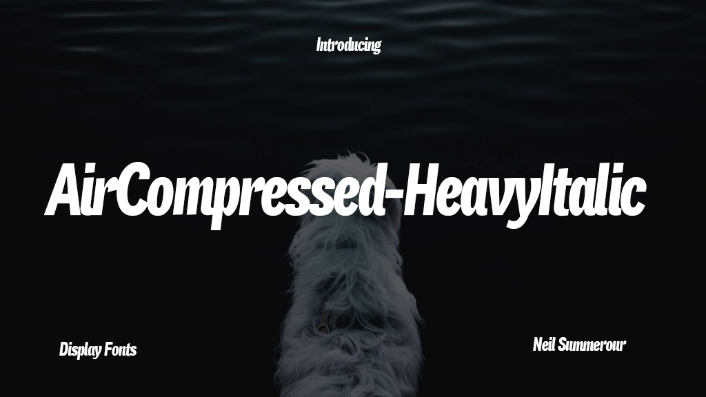 Air Compressed Heavy Italic Font Sample Images  1