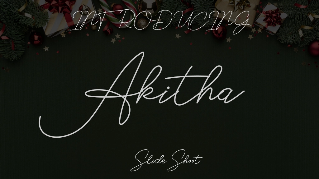 Akitha フォントサンプル画像  1