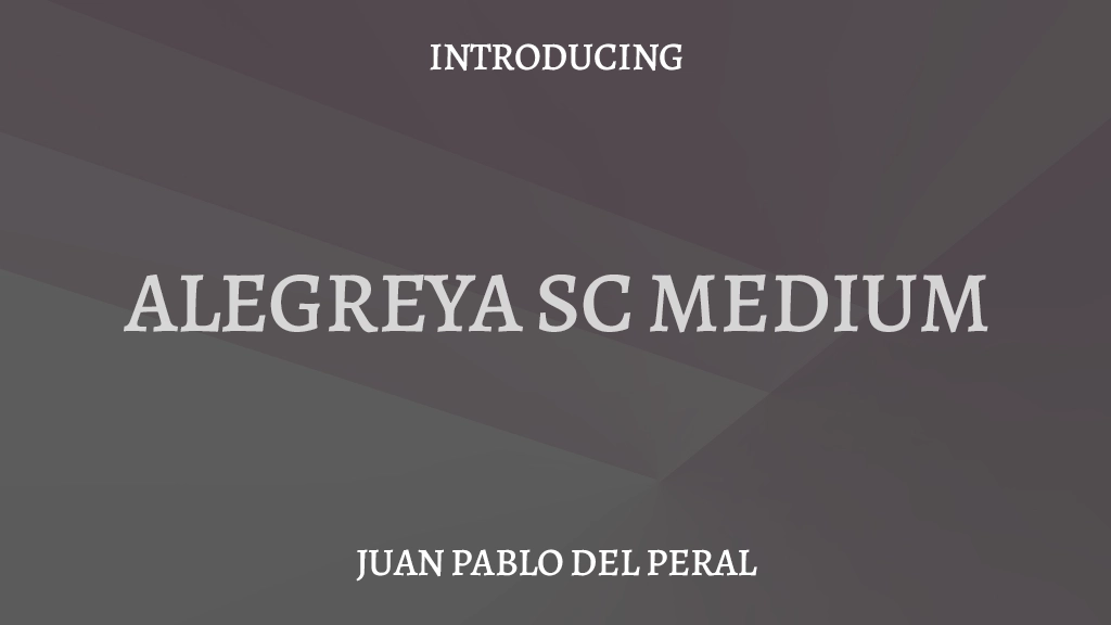 Alegreya SC Medium Font Sample Images  1