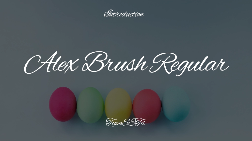 Alex Brush Regular Images d’exemples de polices  1