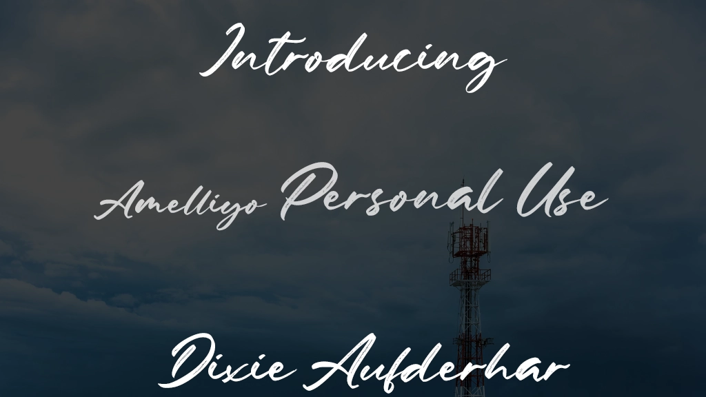 Amelliyo Personal Use Beispielbilder für Schriftarten  1