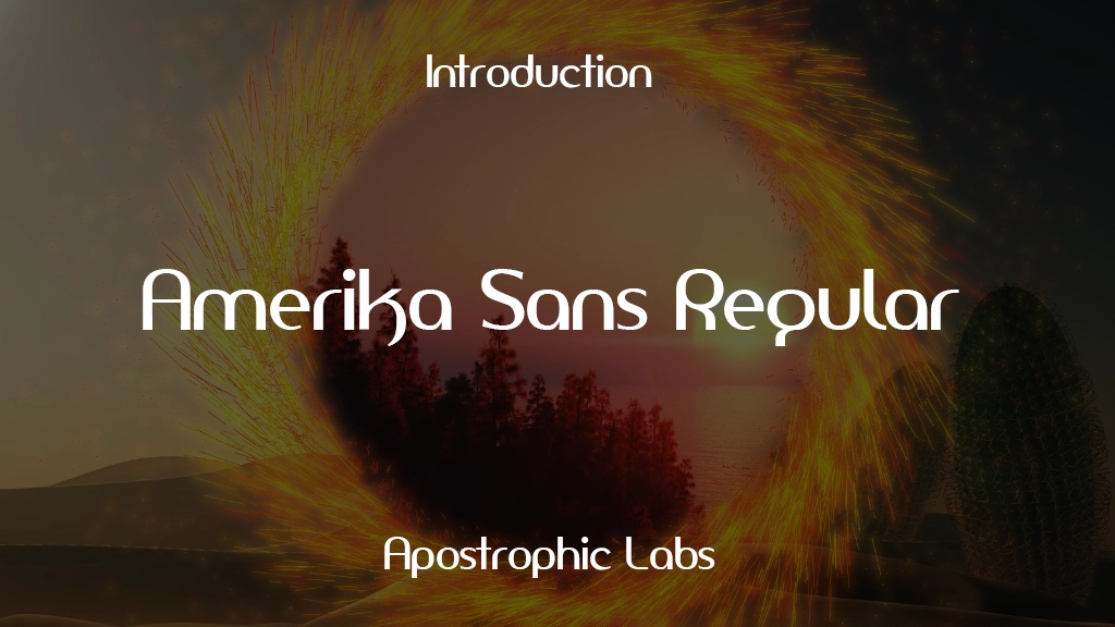 Amerika Sans Regular Images d’exemples de polices  1