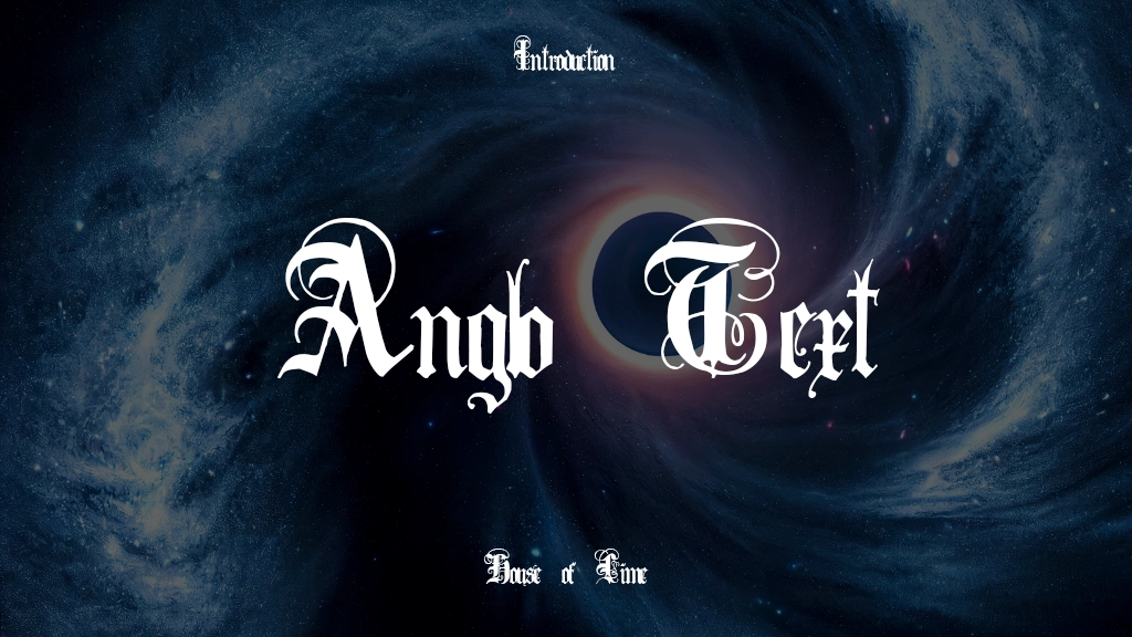 Anglo Text Images d’exemples de polices  1