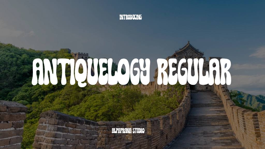 Antiquelogy Regular Font Sample Images  1