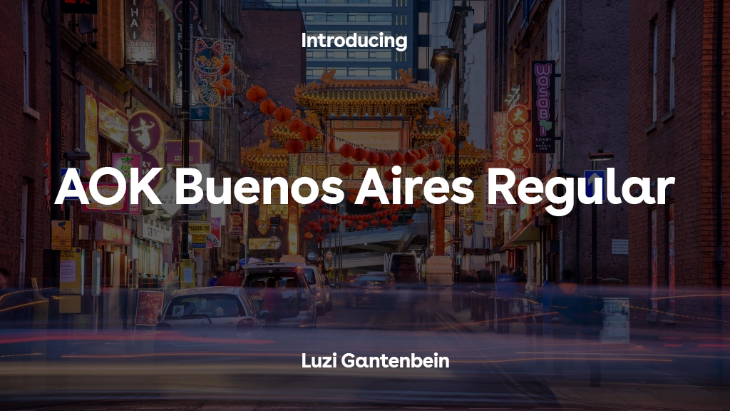 AOK Buenos Aires Regular Font Sample Images  1