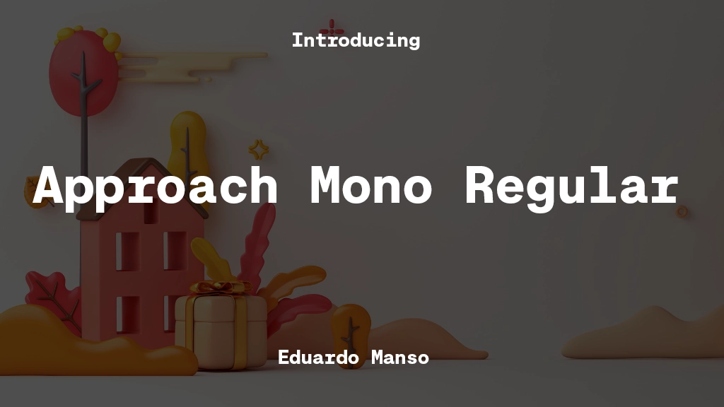 Approach Mono TRIAL Regular Font Sample Images  1