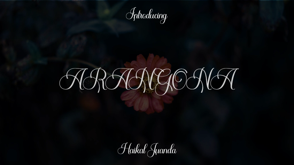 ARANGONA 글꼴 샘플 이미지  1