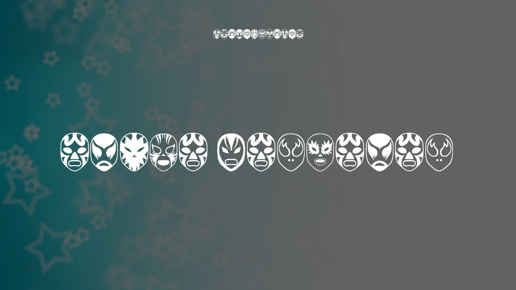 Arena Mascaras Imágenes de muestra de fuentes  1