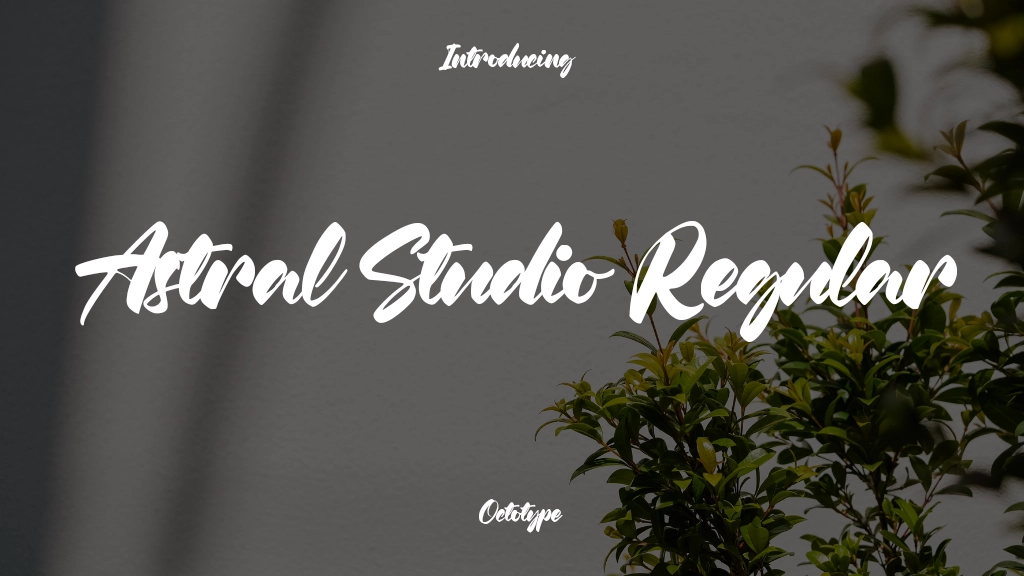 Astral Studio Regular Font Sample Images  1