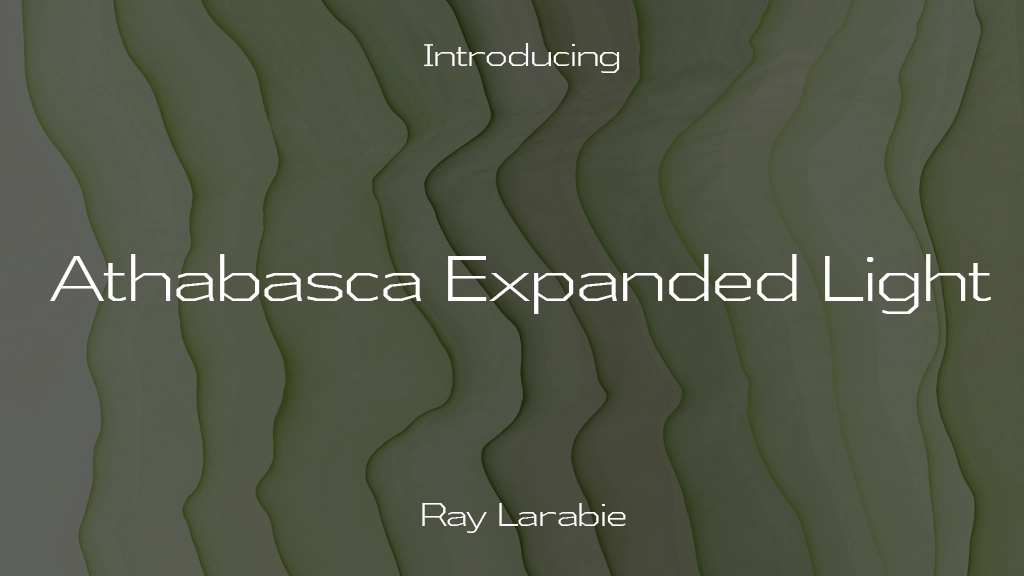 Athabasca Expanded Light Font Sample Images  1