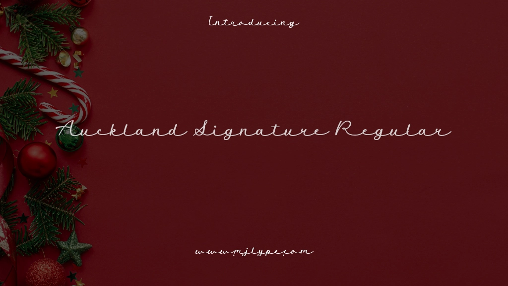 Auckland Signature Regular Font Sample Images  1