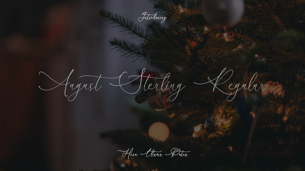 August Sterling Regular Beispielbilder für Schriftarten  1