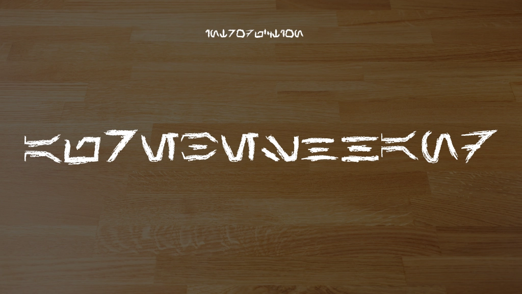 AurebeshHand Font Sample Images  1