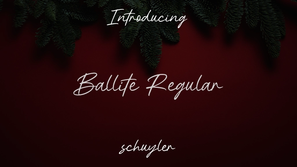 Ballite Regular フォントサンプル画像  1