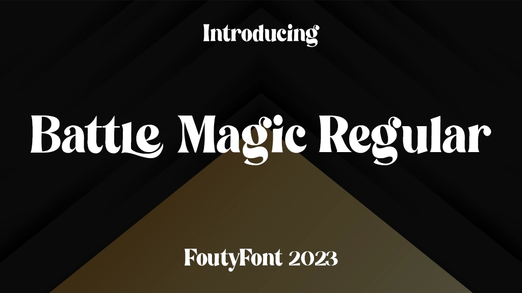 Battle Magic Personal Regular Font Sample Images  1