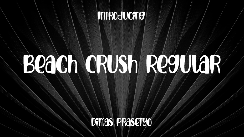 Beach Crush Regular Font Sample Images  1