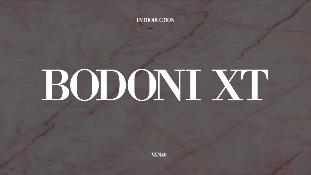 Bodoni XT Font Sample Images  1
