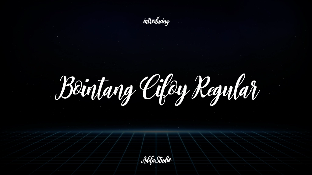 Bointang Cifoy Regular Font Sample Images  1