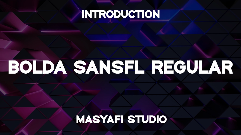 Bolda SansFL Regular Font Sample Images  1