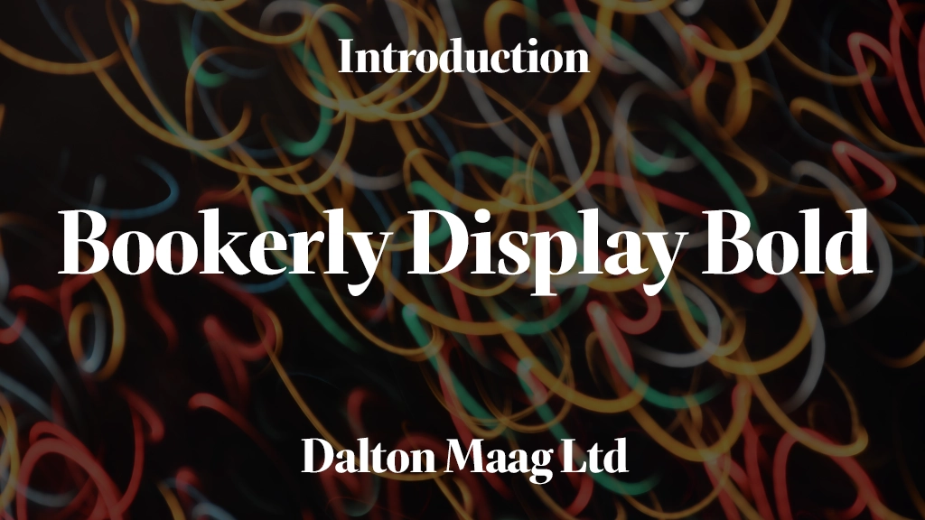 Bookerly Display Bold Font Sample Images  1