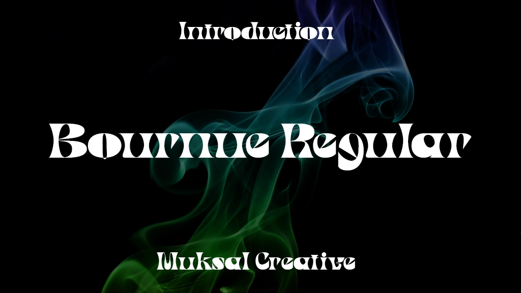 Bournue Regular Font Sample Images  1