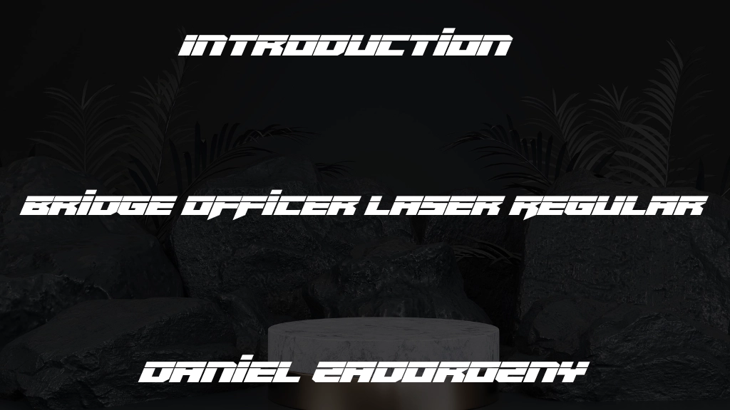 Bridge OFFicer Laser Regular Font Sample Images  1