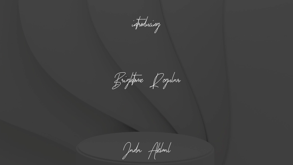 Brightome Regular Font Sample Images  2
