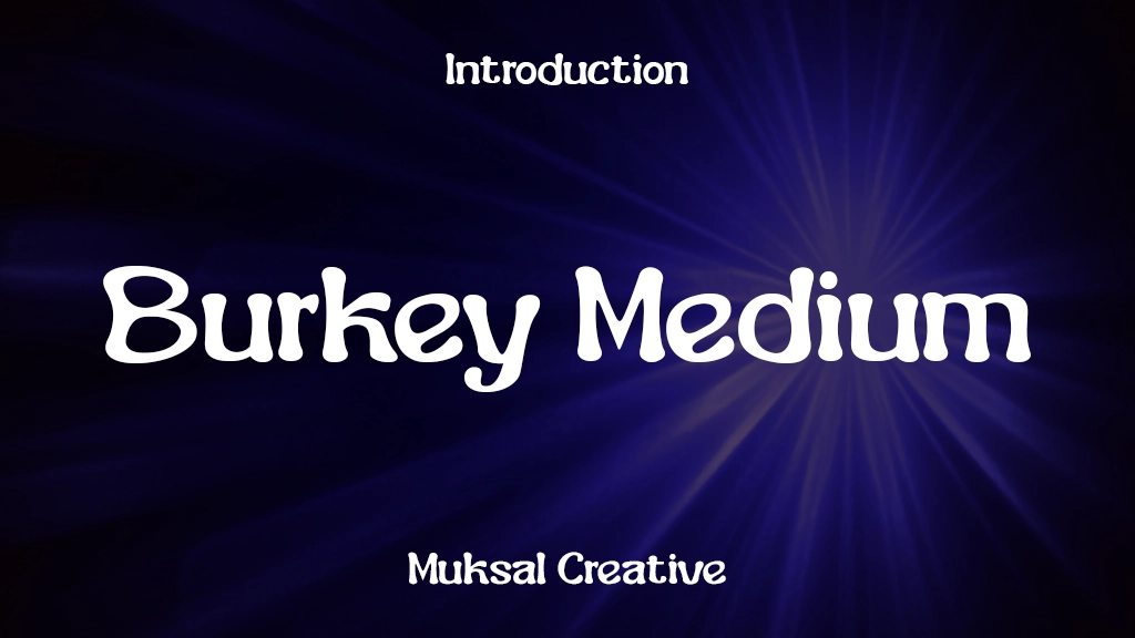 Burkey Medium Font Sample Images  1