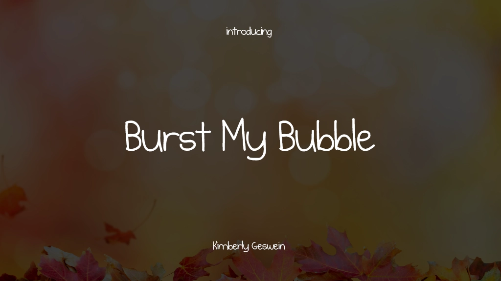 Burst My Bubble Font Sample Images  1