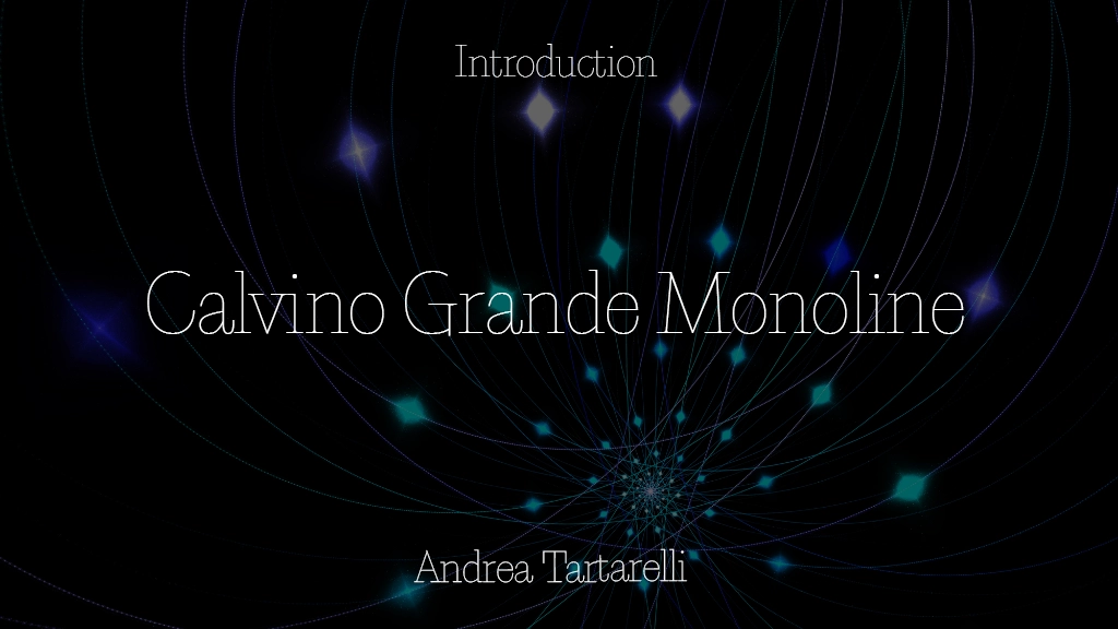 Calvino Grande Trial Monoline 글꼴 샘플 이미지  1