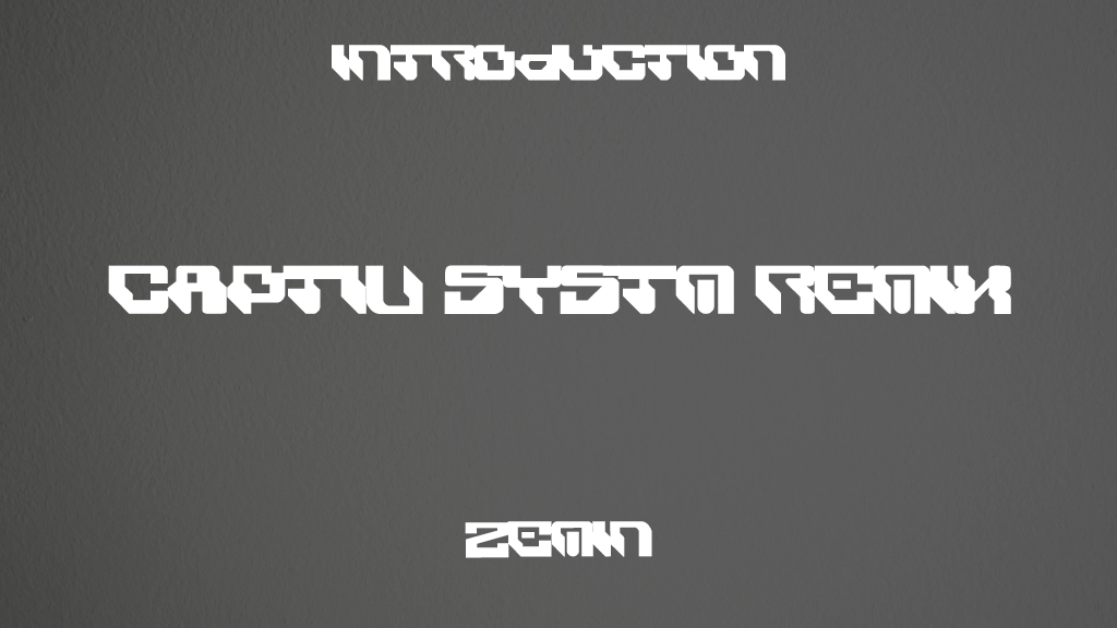 Captiv SystM RemiX Font Sample Images  1