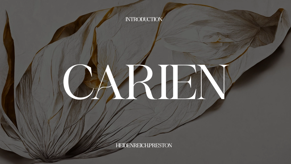 Carien Font Sample Images  1