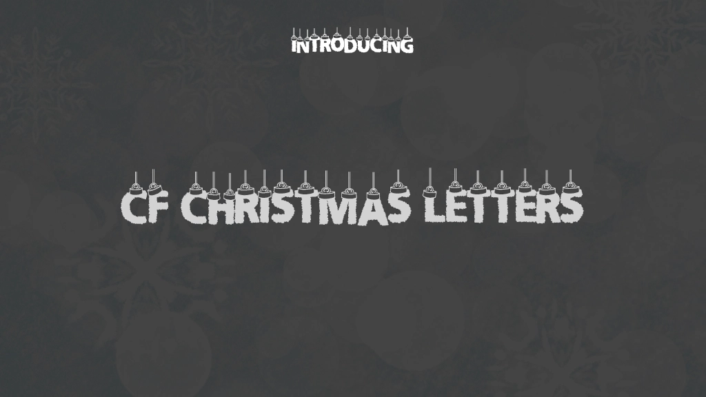 CF Christmas Letters Imagens de amostra de fonte  1