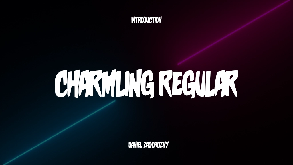 Charmling Regular Beispielbilder für Schriftarten  1