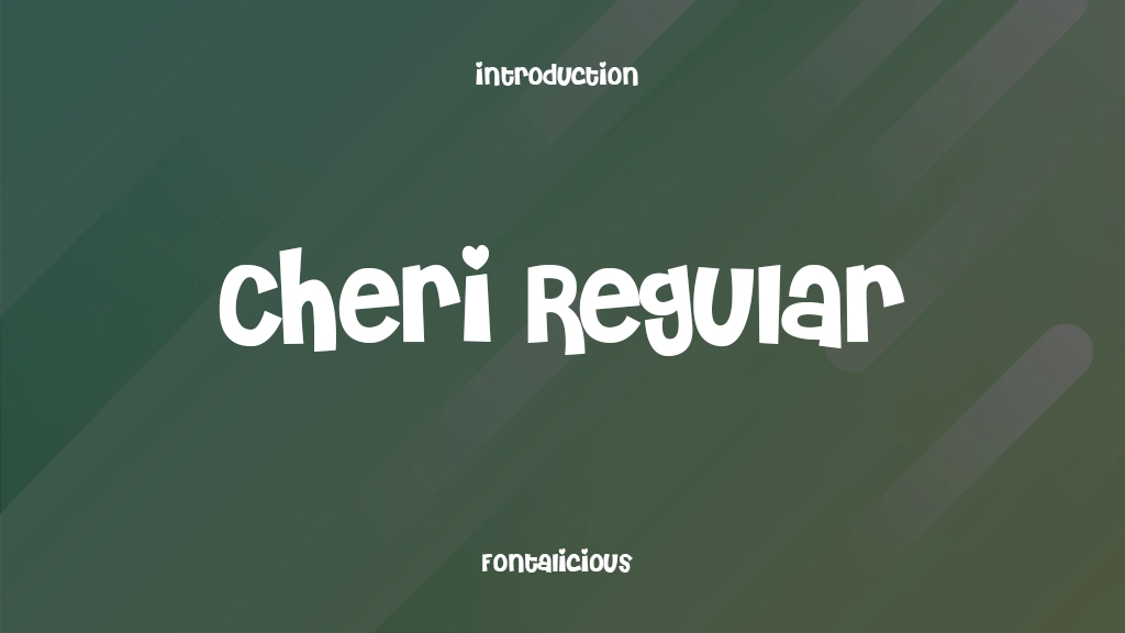 Cheri Regular Font Sample Images  1