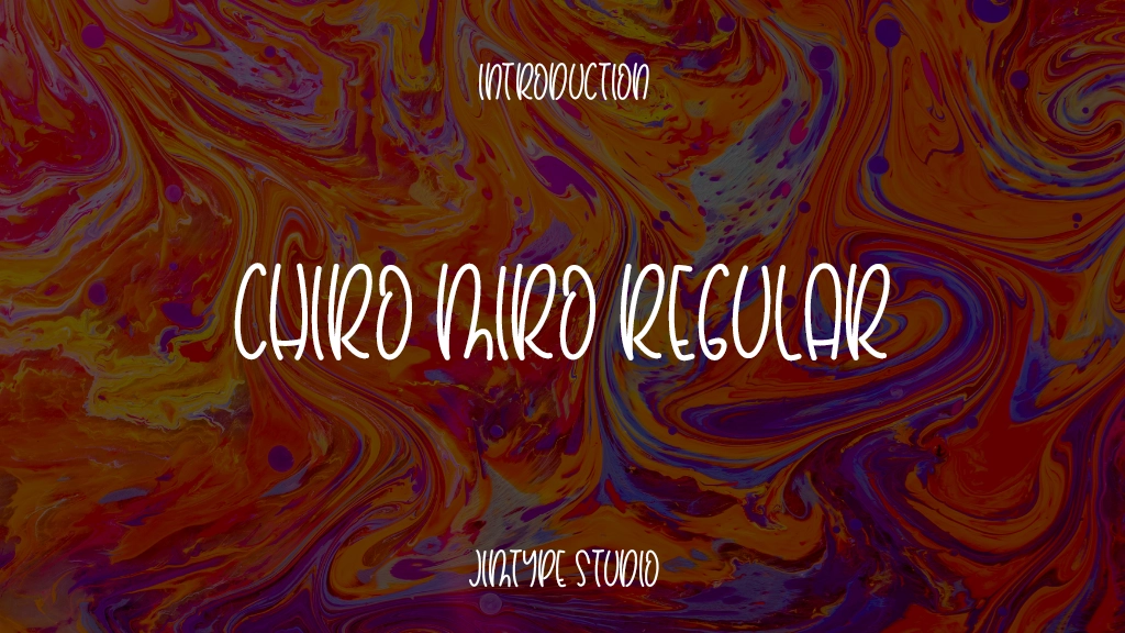 Chiro Miro Regular Font Sample Images  1