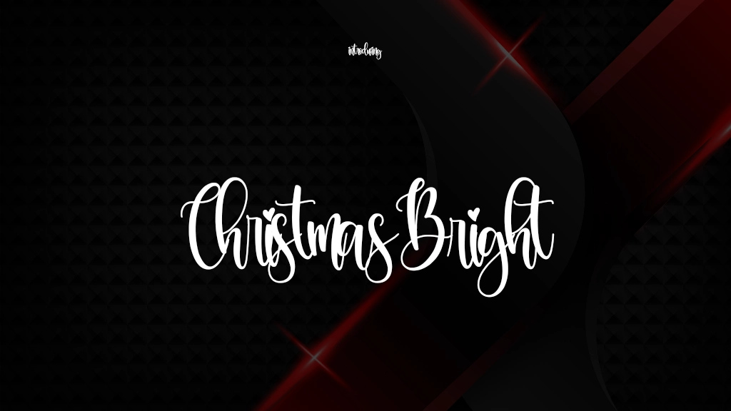 Christmas Bright Imagens de amostra de fonte  1