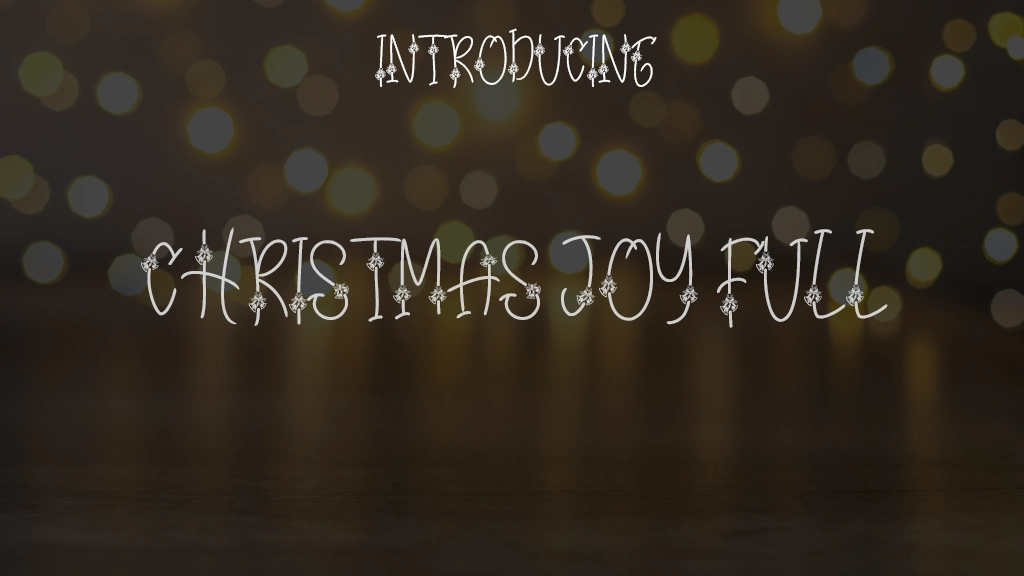Christmas Joy Full Images d’exemples de polices  1