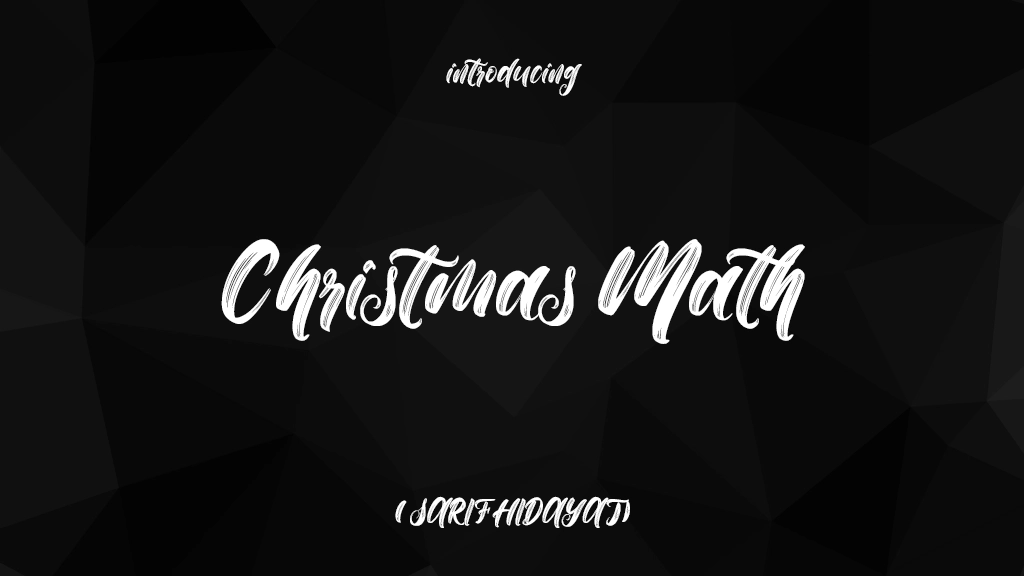 Christmas Math Beispielbilder für Schriftarten  1