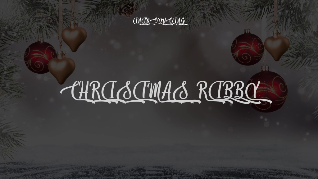 Christmas Ribby Images d’exemples de polices  1